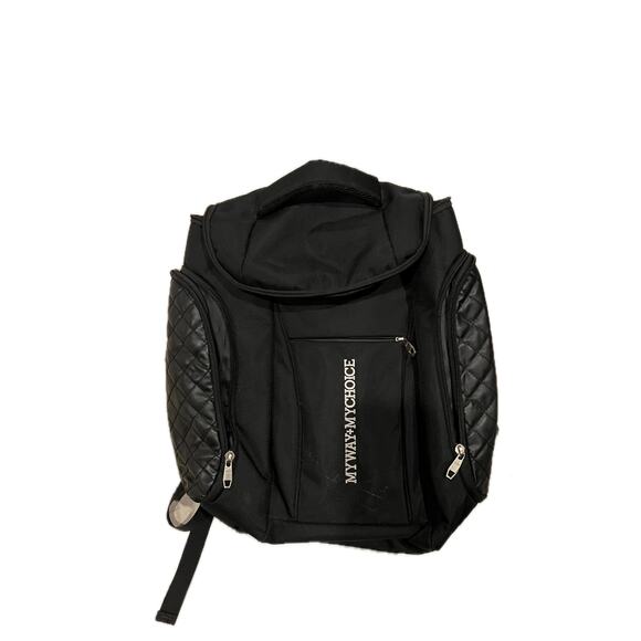 Kaka Black White Backpack Top Loading 36L - Picture 1 of 5
